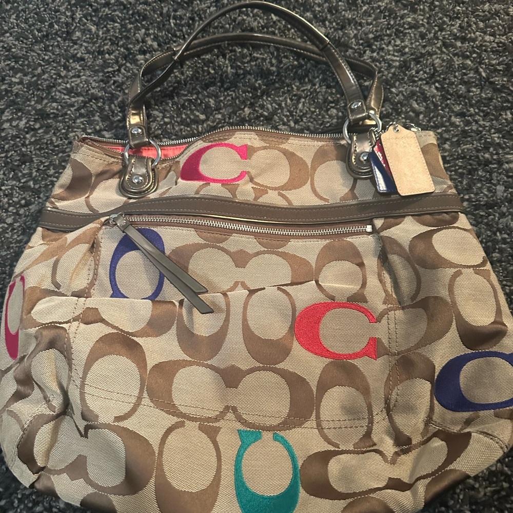 Coach Signature Brown Tote Bag